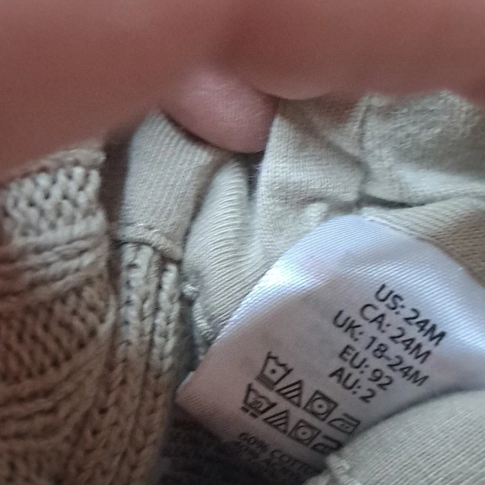Tommy Bahama Kids Beige Knit Pom Hat 24 Months